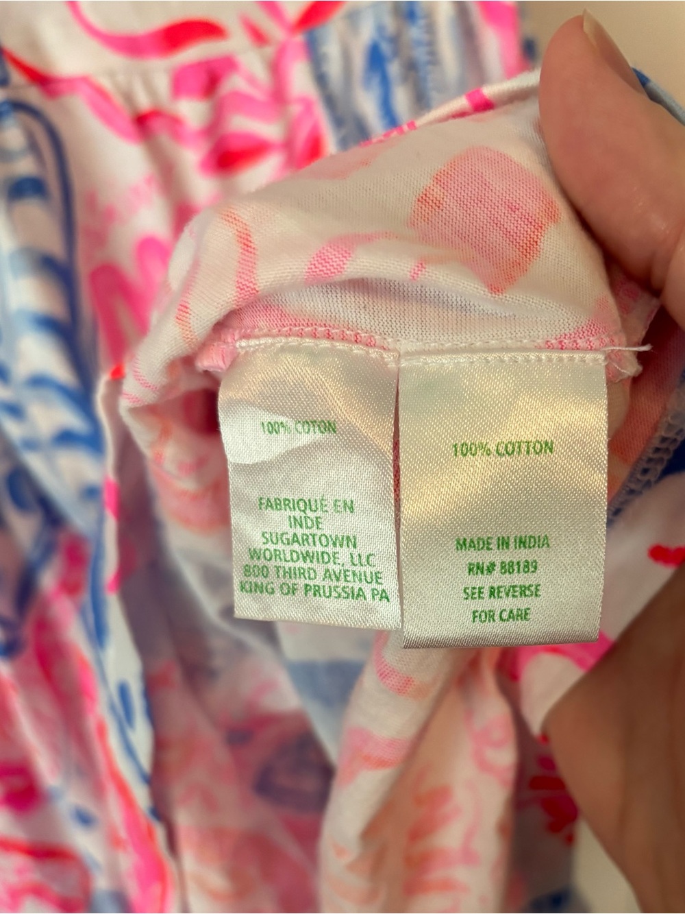 Lilly Pulitzer Arley Button Dress Sun Sea Sand Blue Pink Red White Sz S - EUC! - Picture 3 of 6